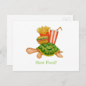 Langzame voeding briefkaart (Voorkant / Achterkant)