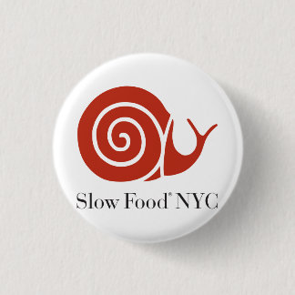 Langzame voedselNYC-logo Ronde Button 3,2 Cm