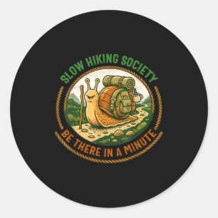 Langzame wandelaars samenleving is daar over een m ronde sticker