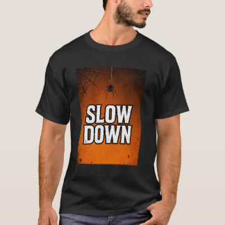 Langzamer Aan Grappige Retro Zonsondergang T-Shirt