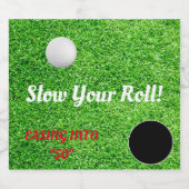 Langzamer Golfliefhebber Viering Feest Bier Etiket (Enkel label)