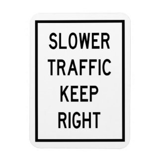 Langzamer verkeer houdt juiste automagneet magneet