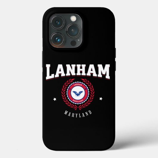 Lanham Maryland Red en White Case-Mate iPhone Case (Achterkant)