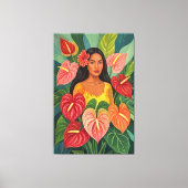 Lani dans une impression sur toile d'Athuriums (Recto)