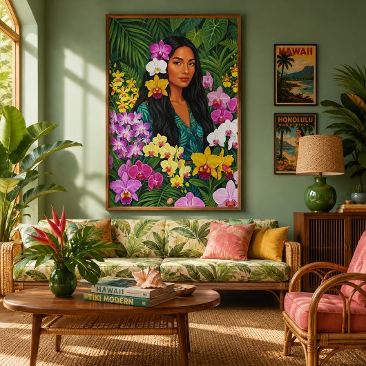 Lani dans une impression sur toile d'orchidées