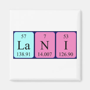 Lani Periodieke Naam magnet Magneet