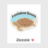Laniakea Beach Turtle Sticker (Vel)