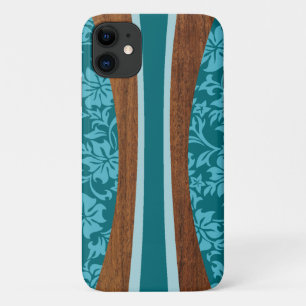 Laniakea Hawaiaans namaak Teal Surfplank iPhone 11 Hoesje