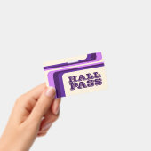 lanière badge à rayures rétro pour enseignants lai (Manuel / portable)