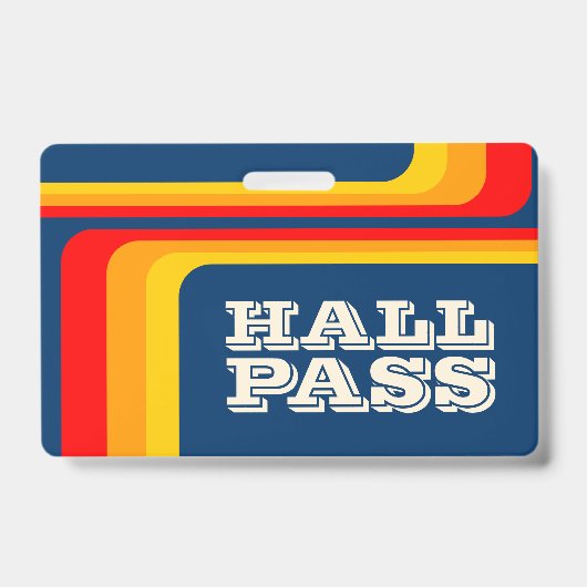 lanière badge pour enseignants avec laissez-passer (Avant)