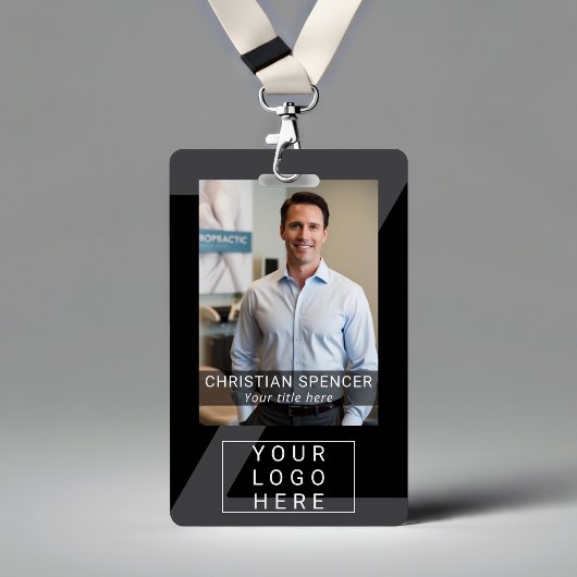 Lanière de badge d'événement professionnel avec no