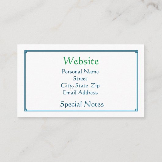 Lanikai Beach Hawaii Palm Tree Seal Tropical Visitekaartje (Achterkant)