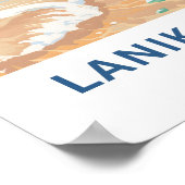 Lanikai Beach Hawaii Reisprint Poster (Hoek)