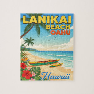 Lanikai Beach, Hawaii - Tropische kano Legpuzzel