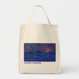Lanikai Moonrise: biologische boodschappentas Tote Bag