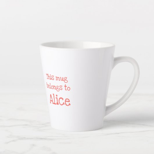 L'animal ABC A est destiné à la tasse aardvark lat (Droite)