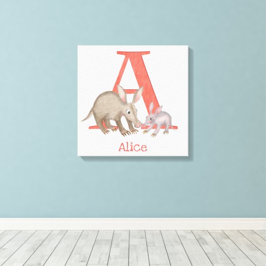 L'animal ABC A est destiné à l'impression de toile (Insitu (Plancher de Bois))