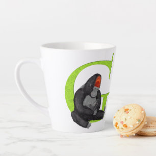 L'animal ABC G est destiné à la mug en latte de go