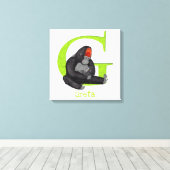 L'animal ABC G est destiné à l'impression de toile (Insitu (Plancher de Bois))