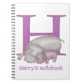 L'animal ABC H est pour le carnet hippo (Devant)