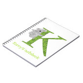 L'animal ABC K est pour le carnet de koala (Côté gauche)