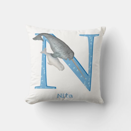 L'animal ABC N est pour le coussin narval (Recto)