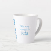 L'animal ABC N est pour le narval latte mug (Angle droit)