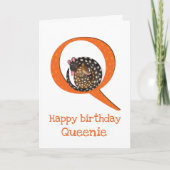 L'animal ABC Q est pour la carte d'anniversaire qu (Devant)