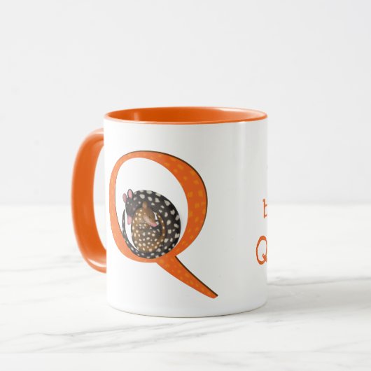 L'animal ABC Q est pour la tasse à quoll (Devant gauche)