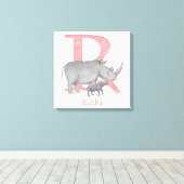 L'animal ABC R est destiné à l'impression de toile (Insitu (Plancher de Bois))