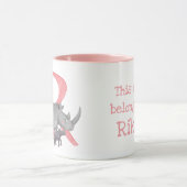 L'animal ABC R est pour la tasse de rhinocéros (Centre)