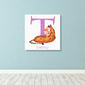 L'animal ABC T est destiné à l'impression de toile (Insitu (Plancher de Bois))