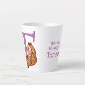 L'animal ABC T est destiné au tigre latte mug (Devant)