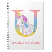 L'animal ABC U est pour le carnet de licorne (Devant)