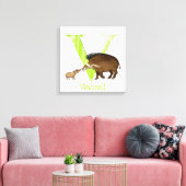 L'animal ABC V est pour Visayan warty pig toile im (Insitu(Salon))