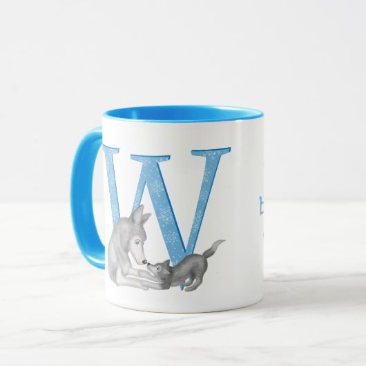 L'animal ABC W est destiné à la tasse de loup (Devant gauche)