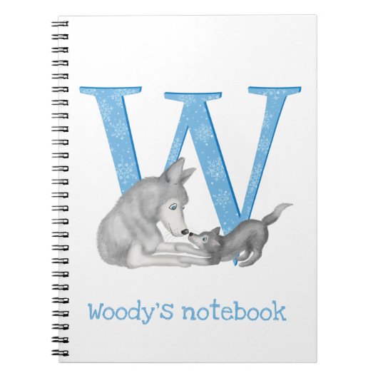 L'animal ABC W est pour le carnet de loup (Devant)