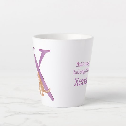 L'animal ABC X est pour xerus mug (Devant)