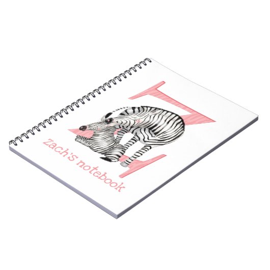L'animal ABC Z est pour le carnet zèbre (Côté gauche)