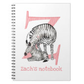 L'animal ABC Z est pour le carnet zèbre (Devant)