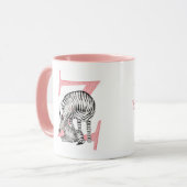 L'animal ABC Z est pour zebra mug (Devant gauche)