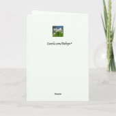 L'animal dépiste la carte de note (Dos)