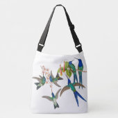 L'animal d'oiseaux de colibri fleurit le sac (Devant)