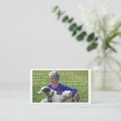 l'animal familier reposent la carte de visite (Debout devant)