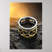 L'anneau d'or et d'argent | AI Art Poster (Devant)