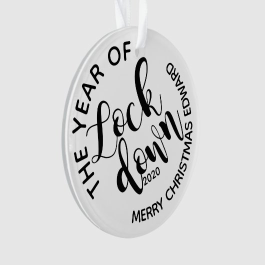 L'année de Lockdown 2020 joyeux Noël (devant)