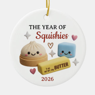 L'année des ornements en argile Kawaii 3D Squishie