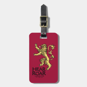 Lannister Sigil - Verhoor me auto Bagagelabel