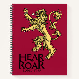 Lannister Sigil - Verhoor me auto Notitieboek