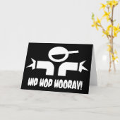 L'anniversaire de hip hop souhaite la carte (Fleur jaune)